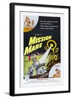 MISSION MARS, US poster, bottom right: Nick Adams, Heather Hewitt, 1968-null-Framed Art Print