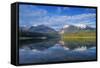 Mission Reservoir, Peaks of the Mission Mountains Near St Ignatius, Montana, USA-Chuck Haney-Framed Stretched Canvas