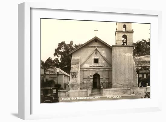 Mission San Buenaventura, Ventura-null-Framed Art Print