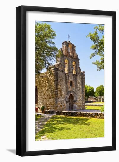 Mission San Francisco De La Espada, San Antonio, Texas, United States of America, North America-Kav Dadfar-Framed Premium Photographic Print