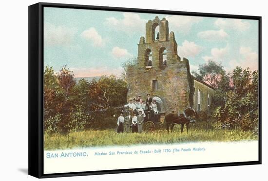 Mission San Francisco de la Espada, San Antonio, Texas-null-Framed Stretched Canvas