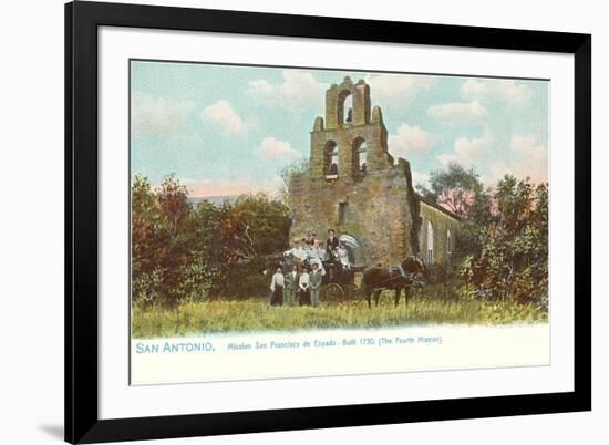 Mission San Francisco de la Espada, San Antonio, Texas-null-Framed Art Print