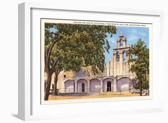 Mission San Juan de Capistrano, San Antonio, Texas-null-Framed Art Print