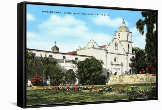 Mission San Luis Rey, Oceanside, California-null-Framed Stretched Canvas