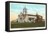 Mission San Luis Rey, Oceanside, San Diego County, California-null-Framed Stretched Canvas