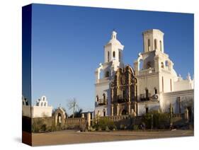 Mission San Xavier Del Bac, Arizona, USA-Luc Novovitch-Stretched Canvas