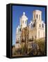 Mission San Xavier Del Bac, Tucson, Arizona, United States of America, North America-Richard Cummins-Framed Stretched Canvas