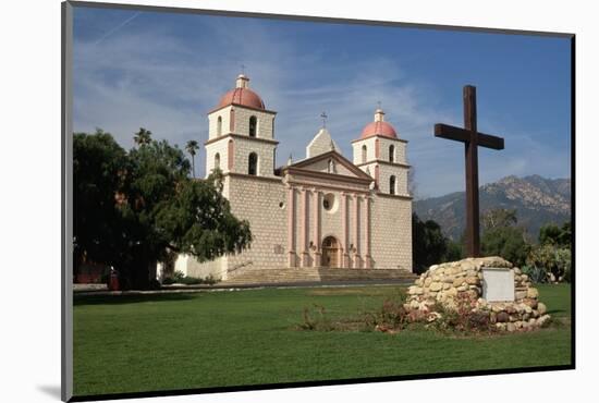 Mission Santa Barbara after 1996 Restoration-Bob Rowan-Mounted Photographic Print