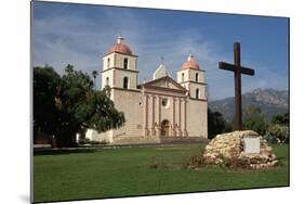 Mission Santa Barbara after 1996 Restoration-Bob Rowan-Mounted Photographic Print