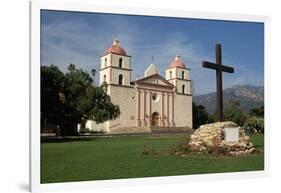 Mission Santa Barbara after 1996 Restoration-Bob Rowan-Framed Photographic Print