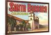 Mission, Santa Barbara, California-null-Framed Art Print