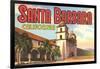 Mission, Santa Barbara, California-null-Framed Art Print