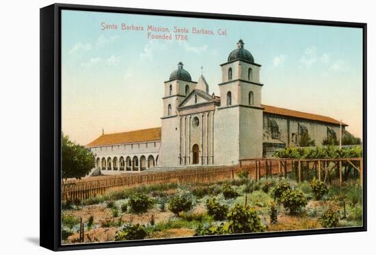 Mission, Santa Barbara, California-null-Framed Stretched Canvas