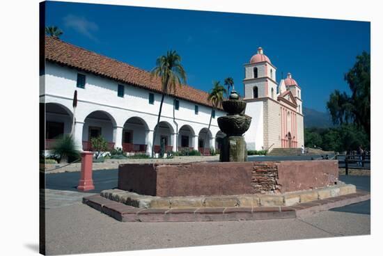 Mission Santa Barbara, Founded 1786, Santa Barbara, California, United States of America-Ethel Davies-Stretched Canvas