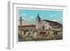 Mission Santa Clara de Asis - Santa Clara, CA-Lantern Press-Framed Art Print