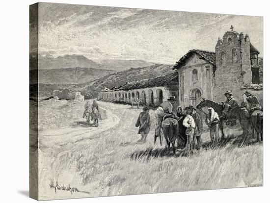 Mission Santa Ynez or Ines, Solvang, California, from 'The Century Illustrated Monthly Magazine',…-Henry Sandham-Stretched Canvas