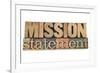 Mission Statement-PixelsAway-Framed Art Print