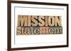 Mission Statement-PixelsAway-Framed Art Print