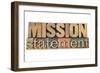 Mission Statement-PixelsAway-Framed Art Print