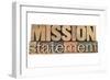 Mission Statement-PixelsAway-Framed Art Print