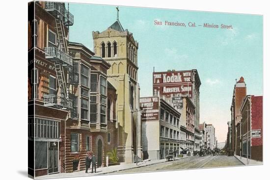 Mission Street, San Francisco, California-null-Stretched Canvas