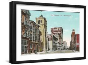 Mission Street, San Francisco, California-null-Framed Art Print