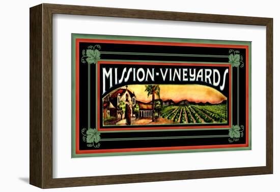 Mission Vineyard-null-Framed Giclee Print