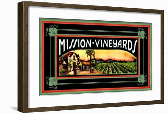 Mission Vineyard-null-Framed Giclee Print