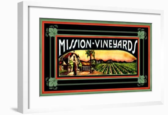 Mission Vineyard-null-Framed Giclee Print