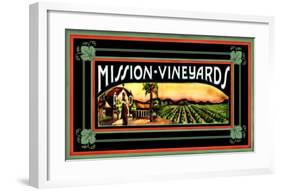 Mission Vineyard-null-Framed Giclee Print