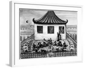 Missionaries Showing the King of Siam a Solar Eclipse-null-Framed Giclee Print