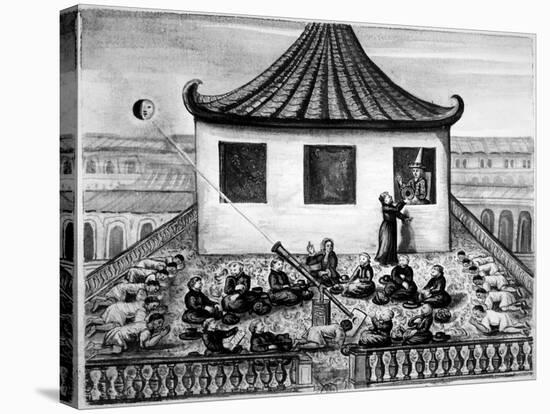 Missionaries Showing the King of Siam a Solar Eclipse-null-Stretched Canvas
