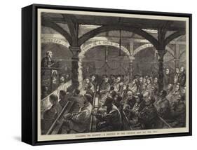 Missions to Seamen, a Service in the Church Ship on the Tyne-null-Framed Stretched Canvas