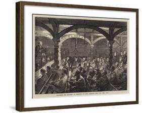 Missions to Seamen, a Service in the Church Ship on the Tyne-null-Framed Giclee Print