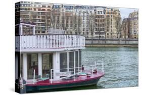 Mississippi Boat On The Seine-Cora Niele-Stretched Canvas