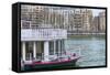 Mississippi Boat On The Seine-Cora Niele-Framed Stretched Canvas