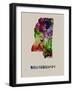 Mississippi Color Splatter Map-NaxArt-Framed Art Print