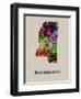 Mississippi Color Splatter Map-NaxArt-Framed Art Print