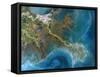 Mississippi Delta, Satellite Image-PLANETOBSERVER-Framed Stretched Canvas