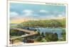 Mississippi High Bridge, Winona, Minneapolis-null-Mounted Premium Giclee Print