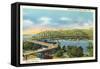 Mississippi High Bridge, Winona, Minneapolis-null-Framed Stretched Canvas