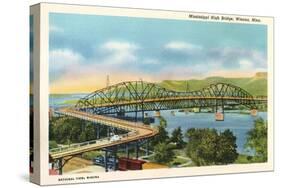 Mississippi High Bridge, Winona, Minneapolis-null-Stretched Canvas