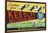 Mississippi - Keesler Air Force Base, Large Letter Scenes-Lantern Press-Framed Art Print