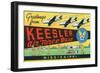 Mississippi - Keesler Air Force Base, Large Letter Scenes-Lantern Press-Framed Art Print