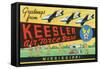 Mississippi - Keesler Air Force Base, Large Letter Scenes-Lantern Press-Framed Stretched Canvas