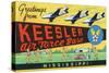 Mississippi - Keesler Air Force Base, Large Letter Scenes-Lantern Press-Stretched Canvas