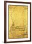 Mississippi - Panoramic Map-Lantern Press-Framed Art Print