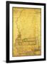 Mississippi - Panoramic Map-Lantern Press-Framed Art Print