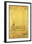 Mississippi - Panoramic Map-Lantern Press-Framed Art Print