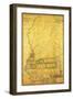 Mississippi - Panoramic Map-Lantern Press-Framed Art Print